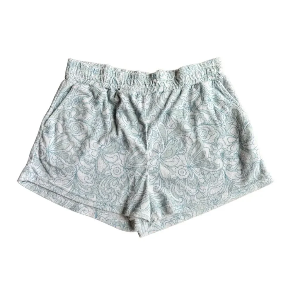 Araminta James Women's La Mar Blue & White Terry Short Size XS